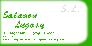 salamon lugosy business card